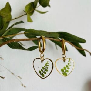 Pendientes Corazón Helecho