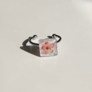 Anillo Flor Rosa