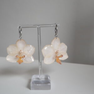 Pendientes Orquídea Mediana