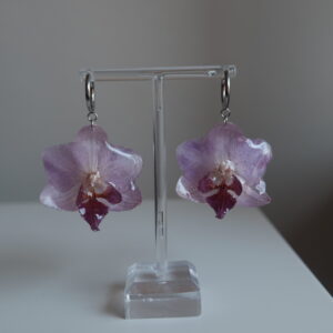 Pendientes Orquídea Mediana