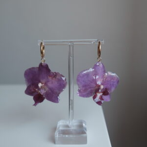 Pendientes Orquídea Mediana