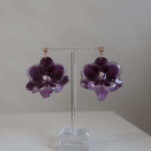 Pendientes Orquídea Mediana