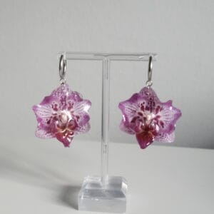 Pendientes Orquídea Mediana