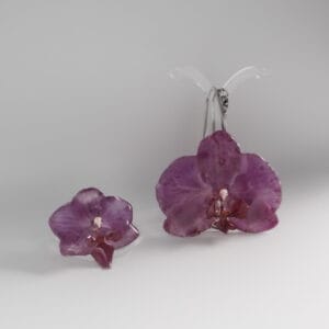 Pack Orquídea Morada - Collar/broche y Anillo