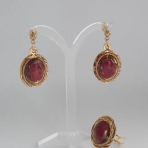 Pack Rosa - Pendientes y Anillo