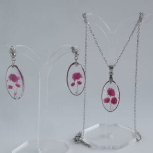 Pack Paniculata Rosa - Pendientes y Collar