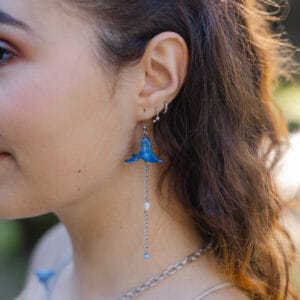 Pendientes Jacinto Azul